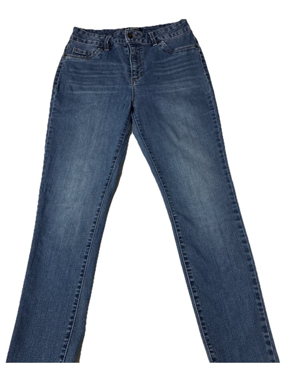 d.jeans Women's S -6 Dark Wash Skinny Jeans Mid High Rise Stretch Denim 5 pocket